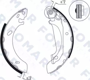 Комлект тормозных накладок FOMAR Friction FO 0539